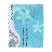 Onda floral con cita