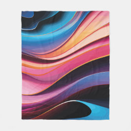 Manta Polar Ondas abstractas coloridas