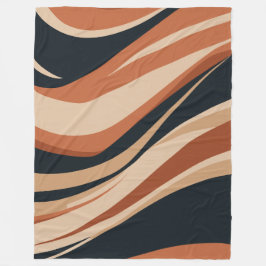 Manta Polar Ondas abstractas de tonos de tierra dinámicos