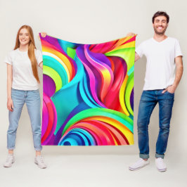 Manta Polar Ondas abstractas vibrantes en color dinámico