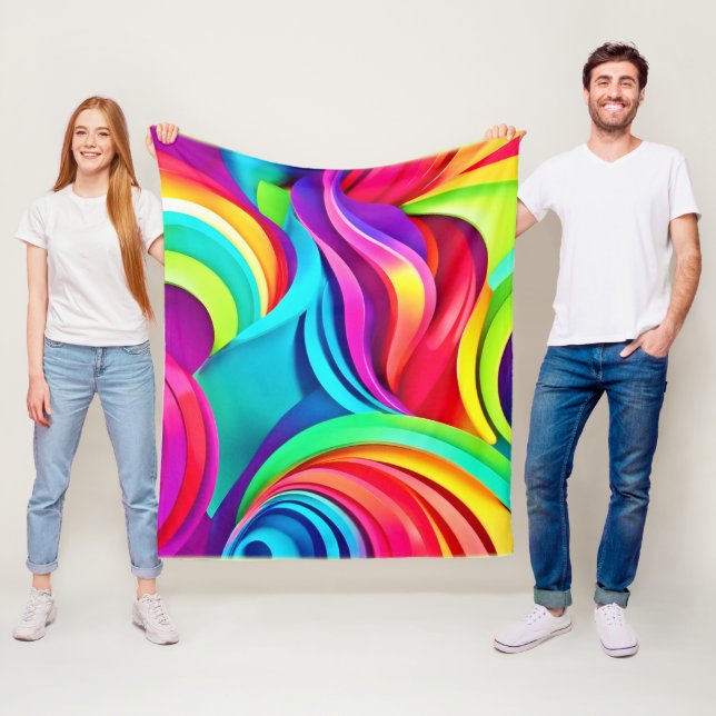 Manta Polar Ondas abstractas vibrantes en color dinámico (In situ)