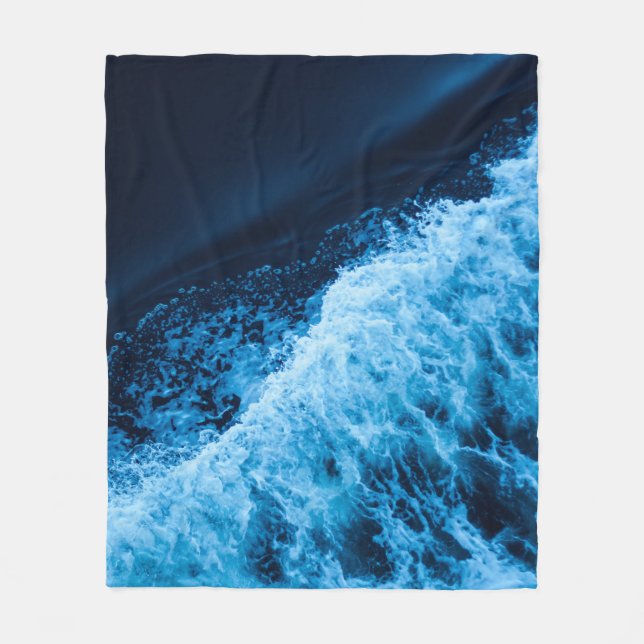 Manta Polar Ondas azules de bonito (Anverso)