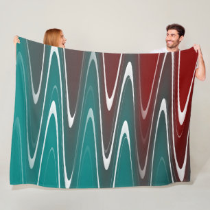 Manta Polar Ondas blancas