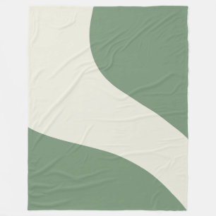 Manta Polar Ondas simples en verde