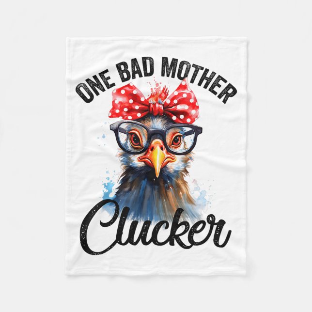 Manta Polar One Bad Mother Clucker Funny Chicken  (Anverso)