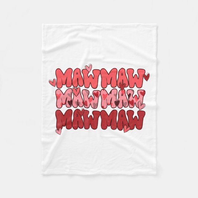 Manta Polar One Loved Mawmaw Valentine Mawmaw Heart Happy Vale (Anverso)