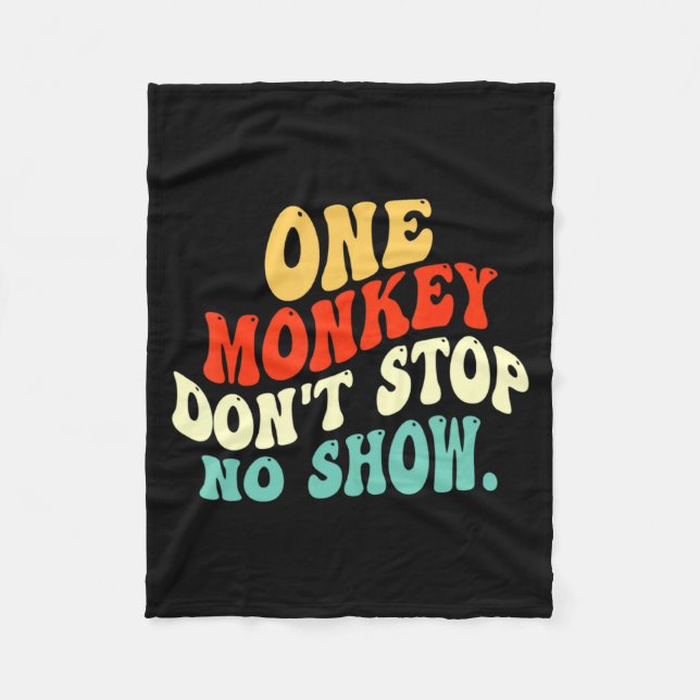 Manta Polar One Monkey Dont Stop No Show  (Anverso)