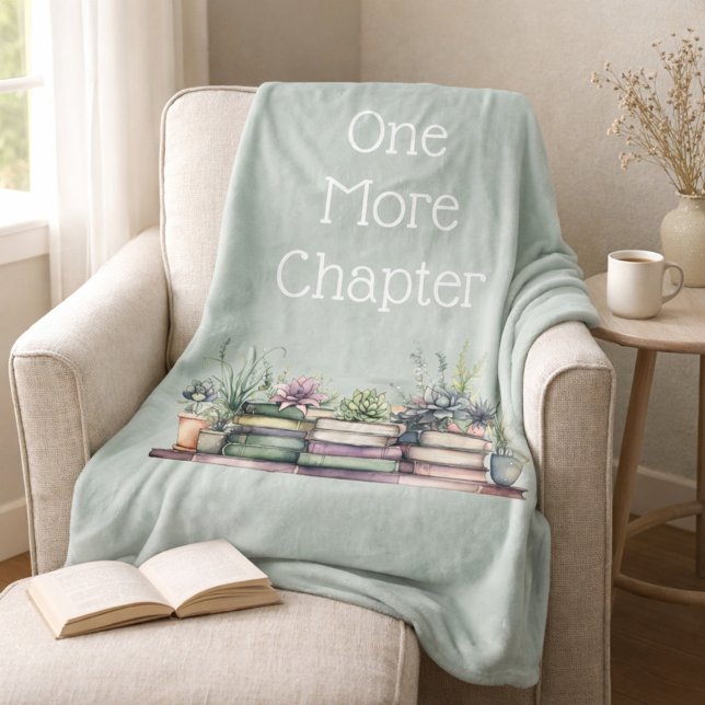 Manta Polar One More Chapter Personalized Cozy Reading (Subido por el creador)