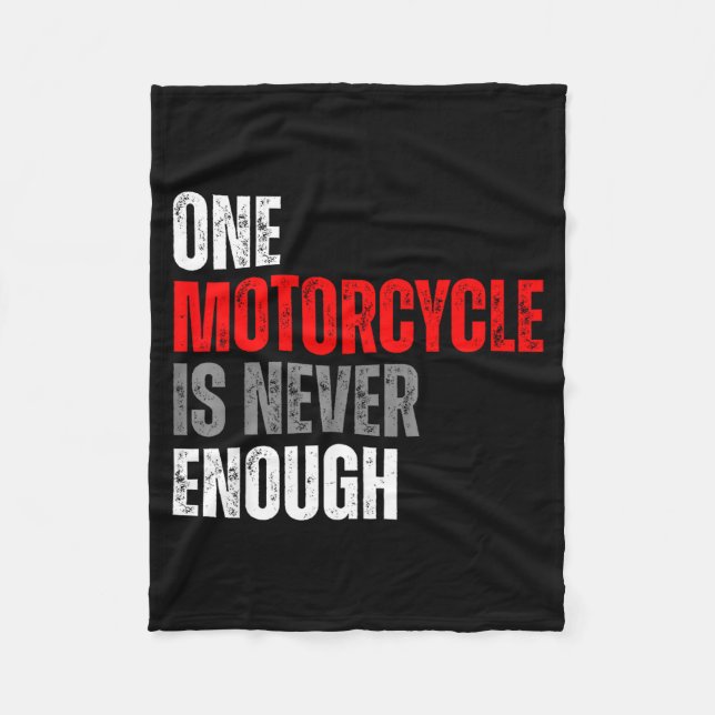 Manta Polar One Motorcycle Is Never Enough Funny Biker Quote F (Anverso)
