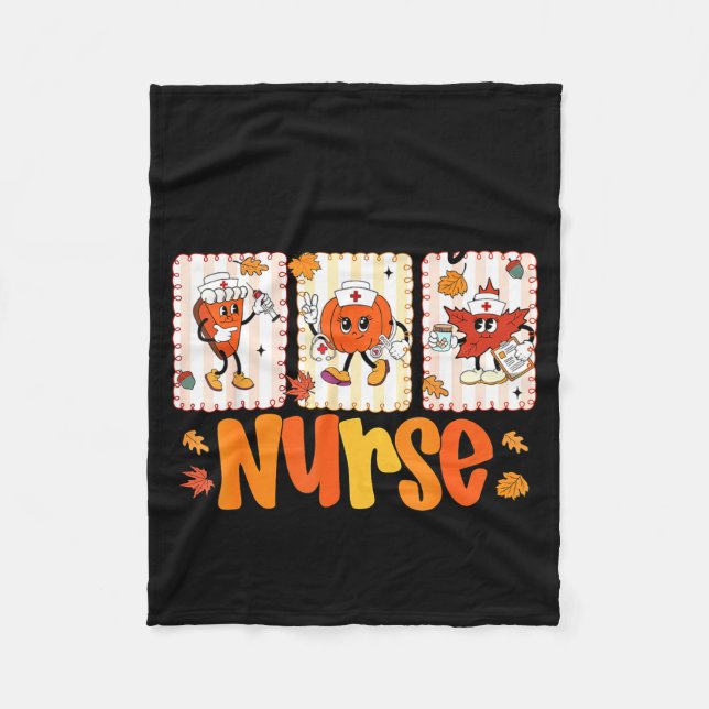 Manta Polar One Thankful Nurse Thanksgiving Turkey Day Nurse G (Anverso)