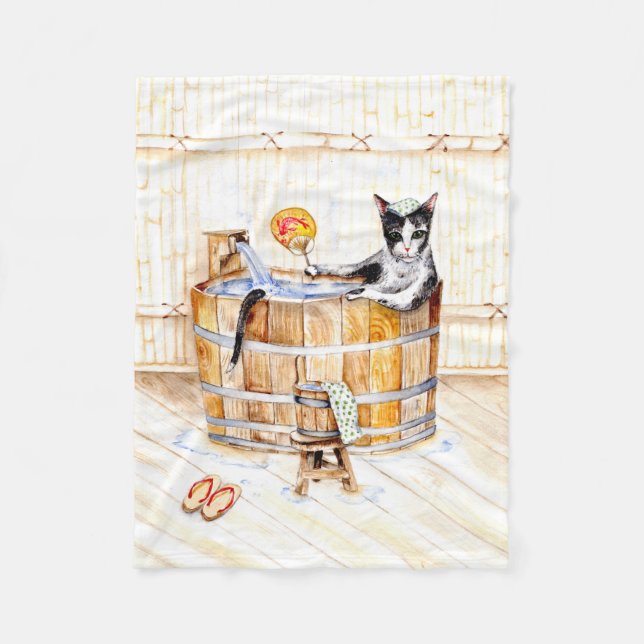 Manta Polar Onsen Kitty NO DISTURBA (Anverso)