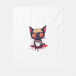 Manta Polar Oopsie Meow - Sad Kawaii Cat Coffee Lover