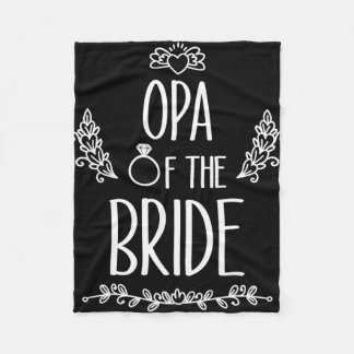 Manta Polar Opa De La Familia Del Partido De La Boda De Novia