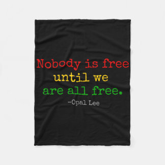 Manta Polar Opal Lee Junetdecio 1865 Black Independence Emanci
