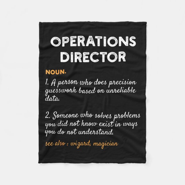 Manta Polar Operations Director Profession Funny Dictionary De (Anverso)