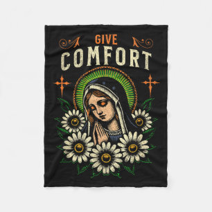 Manta Polar Oración a la Virgen María Da Consuelo Cristiano Re