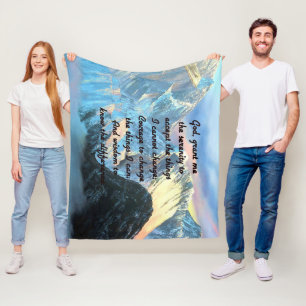 Manta Polar Oración De Serenidad Con Vistas Panorámicas Al Mon