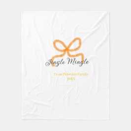 Manta Polar Orange bow jingle Mingle retro boho family namdate