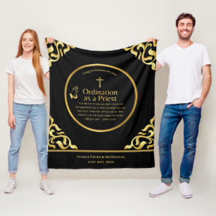 Manta Polar Ordenación de sacerdotes Personalizado recién orde