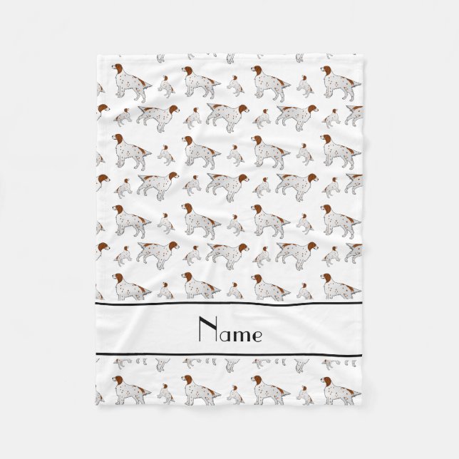 Manta Polar Organismo inglés blanco conocido personalizado (Anverso)