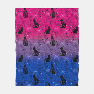 Manta Polar Orgullo Bisexual Gato Negro - Místico y Brujo