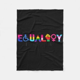 Manta Polar Orgullo de Igualdad Arcoíris Lgbtq Feminista Disca