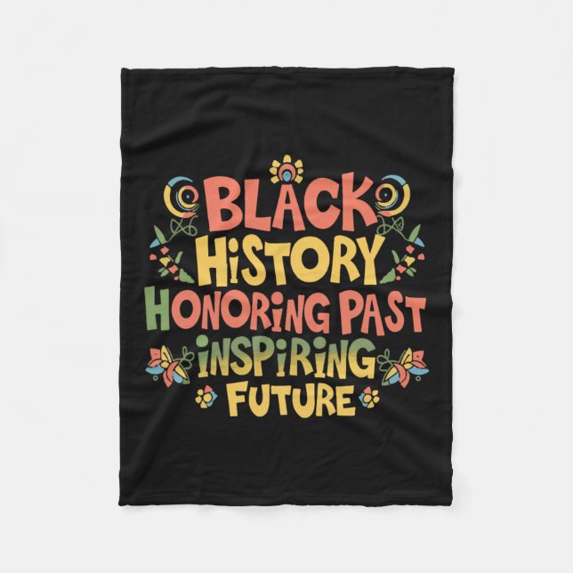 Manta Polar Orgullo del mes de la historia negra (Anverso)