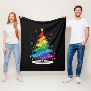 Manta Polar Orgullo gay LGBT Arcoiris Navidad Feliz Navidad