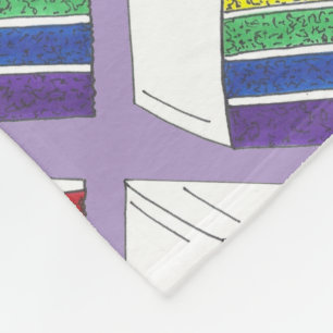 Manta Polar Orgullo gay LGBT Boda de pastel con capa de arcoir