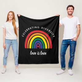 Manta Polar Orgullo Gay LGBT Celebrando la Diversidad El Amor 