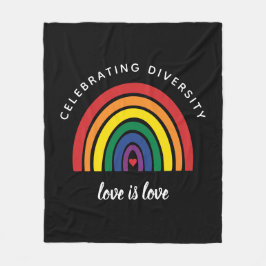 Manta Polar Orgullo Gay LGBT Celebrando la Diversidad El Amor 