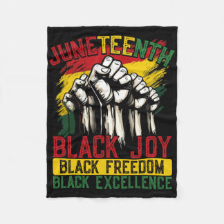 Manta Polar Orgullo Libertad Excelencia Alegría Negra Juneteen