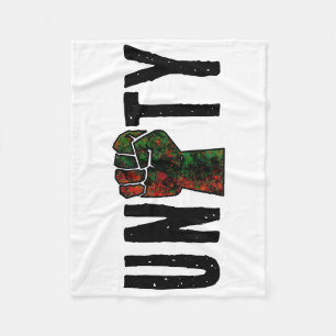Manta Polar orgullo negro bandera panafricana roja verde puño