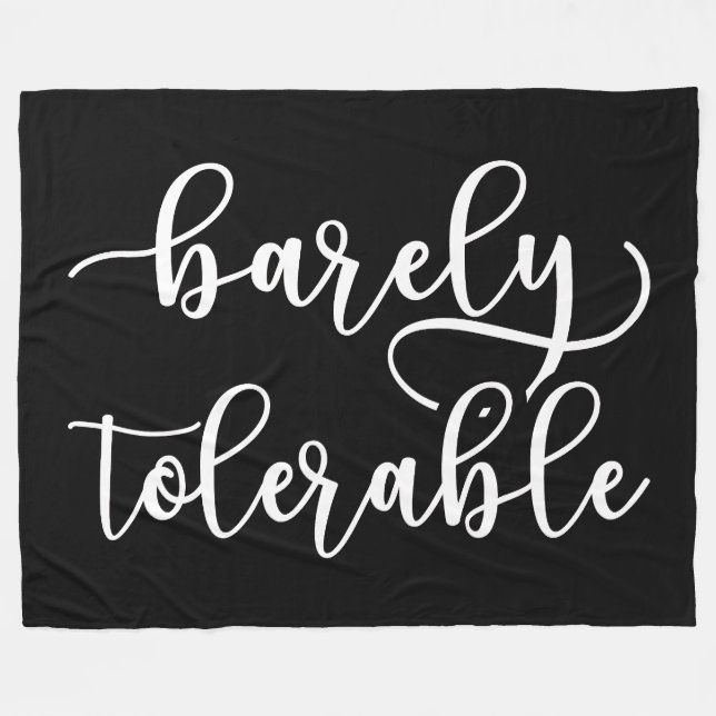 Manta Polar Orgullo Y Prejuicio - Apenas Tolerable (Frente (Horizontal))