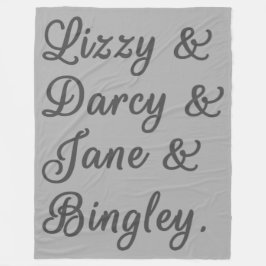 Manta Polar Orgullo y prejuicio Parejas I