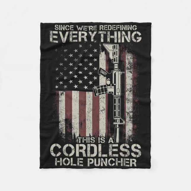 Manta Polar Orgullosa bandera estadounidense veterana de armas (Anverso)