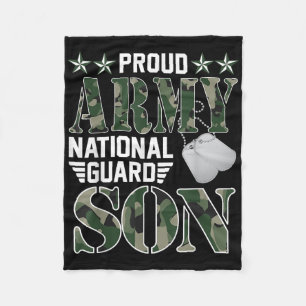 Manta Polar Orgullosa guardia nacional hijo de familia militar