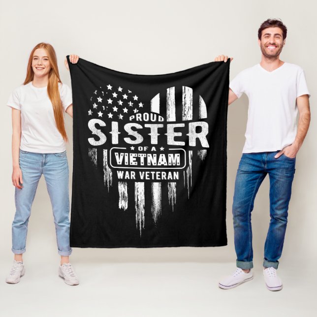Manta Polar Orgullosa hermana Vietnam Vet Brother Veterans Day (In situ)