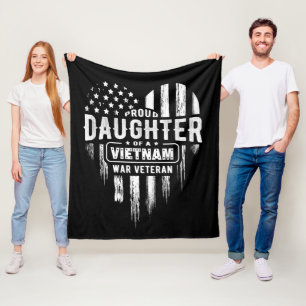 Manta Polar Orgullosa hija Vietnam Vet Dad