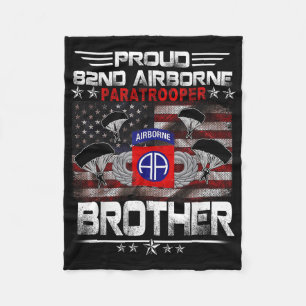 Manta Polar Orgulloso 82.º Paracaidista Aéreo Bandera De Los E