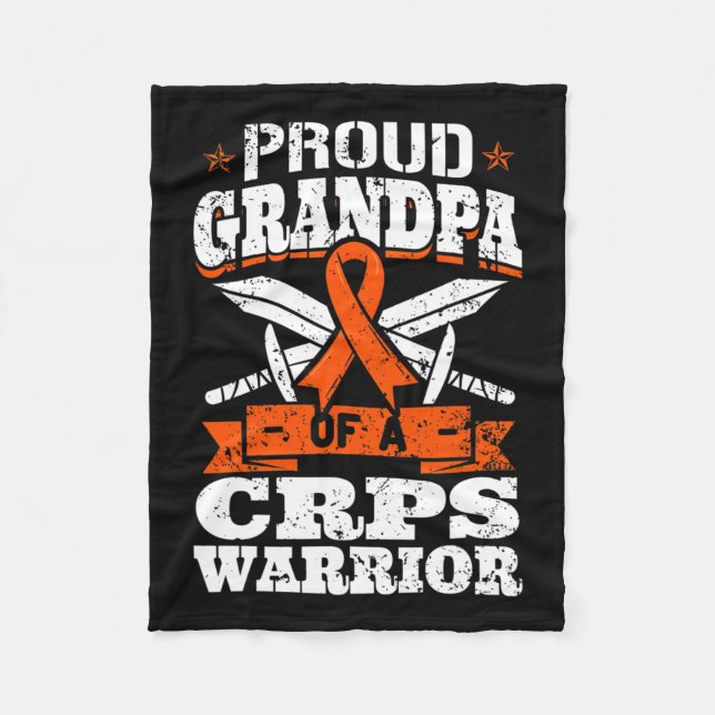 Manta Polar Orgulloso Abuelo De Rsd, Un Guerrero Del Crps (Anverso)