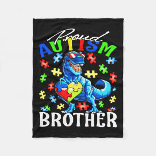 Manta Polar Orgulloso autismo Hermano Dinosaurio Autismo Conci