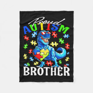 Manta Polar Orgulloso autismo Hermano Dinosaurio Autismo Conci