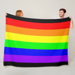 Manta Polar Orgulloso Bella Artes arcoiris 2 alto