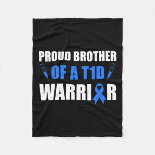 Manta Polar Orgulloso Hermano De Un Guerrero De La T1d Concien