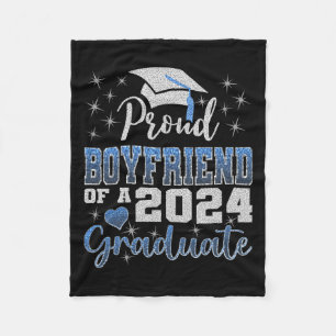 Manta Polar Orgulloso Novio De 2024 Graduado Awesome Family Sc