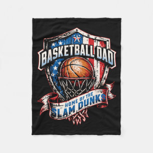 Manta Polar Orgulloso padre de baloncesto - Hogar de las clava