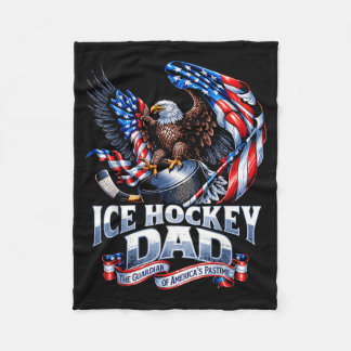 Manta Polar Orgulloso padre de hockey sobre hielo - Patriótico