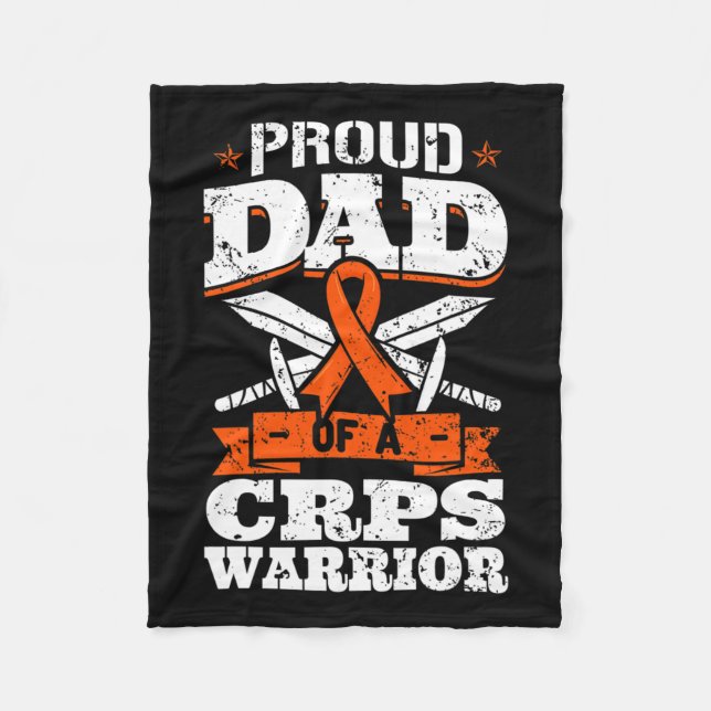 Manta Polar Orgulloso Padre De Un Cinta De Concienciación Rsd  (Anverso)