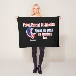 Manta Polar Orgulloso Patriota de América Un Alma Americana